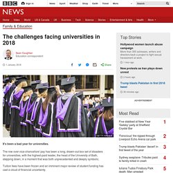 The challenges facing universities in 2018