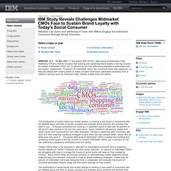 2011-11-16 IBM Study Reveals Challenges Midmarket CMOs Face to Sustain Brand Loyalty with Today's Social Consumer
