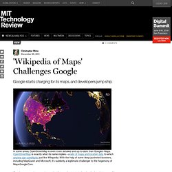 "Wikipedia of maps" challenges Google