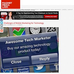 The Challenges of Mobile Marketing for Technology