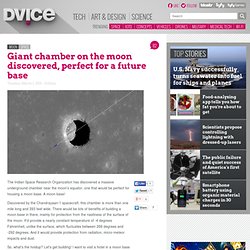 Giant chamber on the moon discovered, perfect for a future base