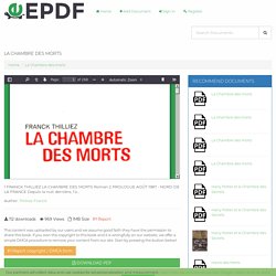La Chambre des morts - PDF Free Download
