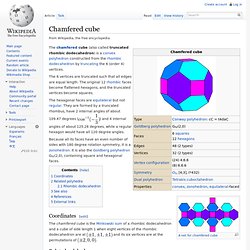 Chamfered cube