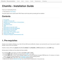 Chamilo Installation Guide