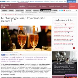 Le champagne rosé : Comment est-il élaboré ?