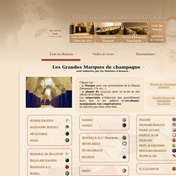Champagne : Liste des Maisons