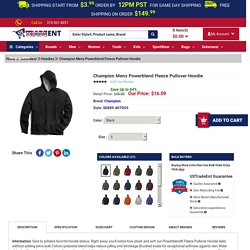 Champion Mens Powerblend Fleece Pullover Hoodie
