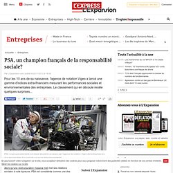 PSA, un champion français de la responsabilité sociale?