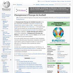 Championnat d'Europe de football