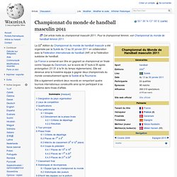 Championnat du monde de handball masculin 2011