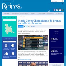 Marie Gayot Championne de France en salle sur le 400m