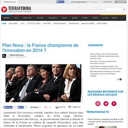 Plan Nova : la France championne de l'innovation en 2014 ?