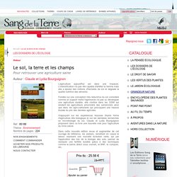 Le sol, la terre et les champs livre