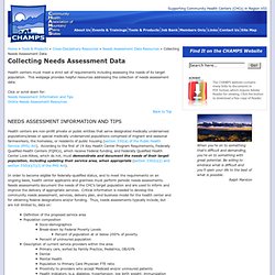 Collecting Needs Assessment Data