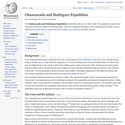 Chamuscado and Rodriguez Expedition - Wikipedia