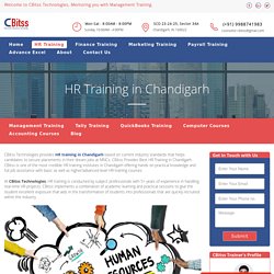 HR training in Chandigarh - CORE, Generalist & Recruiter Profiles