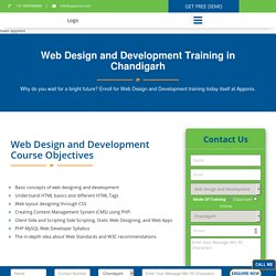 Web Designing Training in Chandigarh - 100% Job Guaranteed, Request Demo
