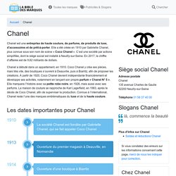 Chanel : tout savoir sur cette marque