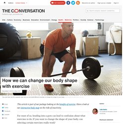 How we can change our body shape with exercise