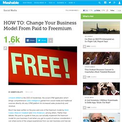 HOW TO: Change Your Business Model From Paid to Freemium