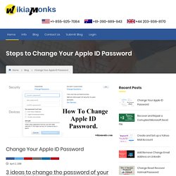 How to Change Reset Forgotten Apple ID Password