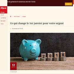 Ce qui change le 1er janvier pour votre argent