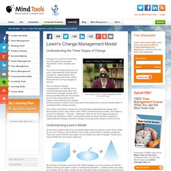 Lewin's Change Management Model - from MindTools.com