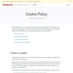 Change.org Cookie Policy