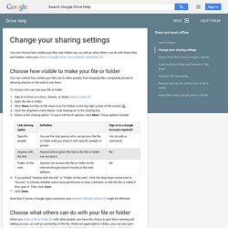 Set a doc to public on the web : Sharing - Google Docs Help