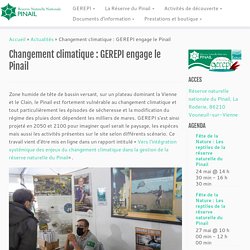 "Changement climatique : GEREPI engage le Pinail" [05/11/2021]