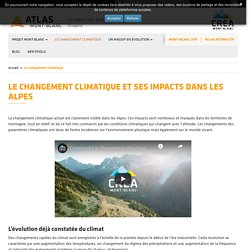Le changement climatique et ses impacts dans les Alpes