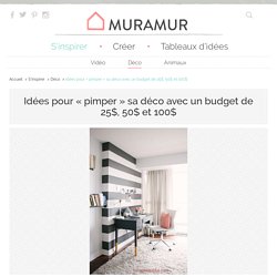 Changement de déco : quoi faire lorsqu'on a un budget de 25$, 50$ et 100$