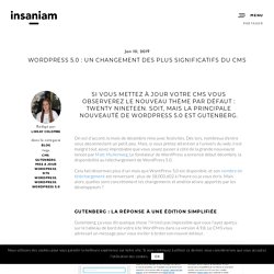 WordPress 5.0 : un changement des plus significatifs du CMS - Insaniam