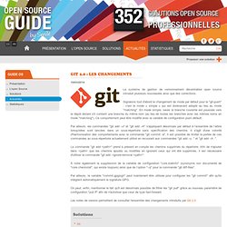Git 2.0 : les changements