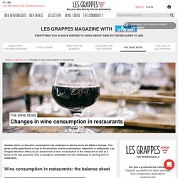 Léa - Changes in wine consumption at the restaurant