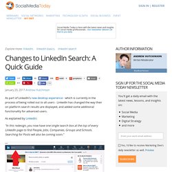 Changes to LinkedIn Search: A Quick Guide