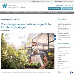 Visa changes allow onshore migrants to fill labour shortages