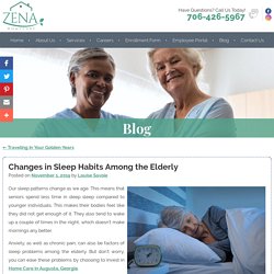 Changes in Sleep Habits Among the Elderly