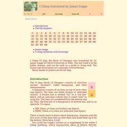 I Ching (Yi Jing, the Book of Changes) in James Legge's translation