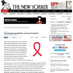News Desk: The Changing AIDS Epidemic—and What to Do Next
