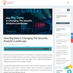 How Big Data Is Changing The Security Analytics Landscape