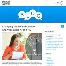 Changing the face of Contract Analytics using AI and ML