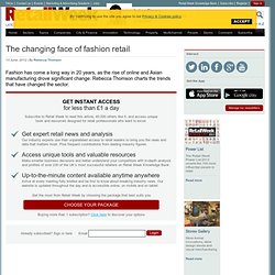 The changing face of fashion retail
