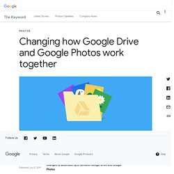 Changing how Google Drive and Google Photos work together