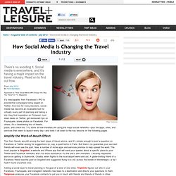 How Social Media Is Changing the Travel Industry