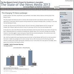The Changing TV News Landscape