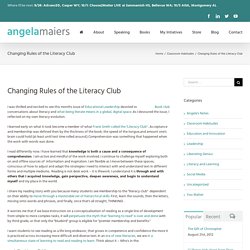 Changing Rules of the Literacy Club