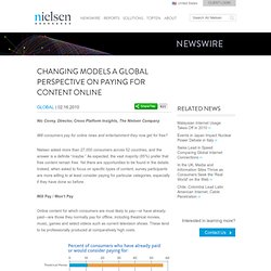 Changing Models: A Global Perspective on Paying for Content Onli