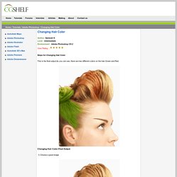 Changing Hair Color . Adobe Photoshop CS3 Tutorial.