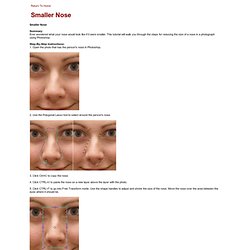 Magnet Photo Frames - Making Nose Smaller